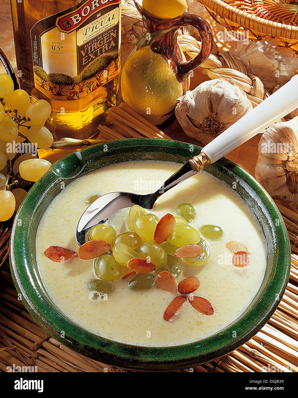 Zuppa di aglio fredda, Spagna. Foto Stock