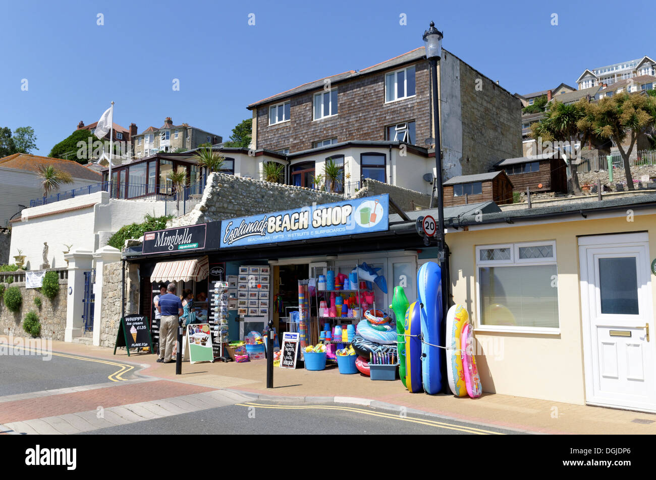 Beach Shop, Ventnor, Isle of Wight, Inghilterra, Regno Unito, GB. Foto Stock