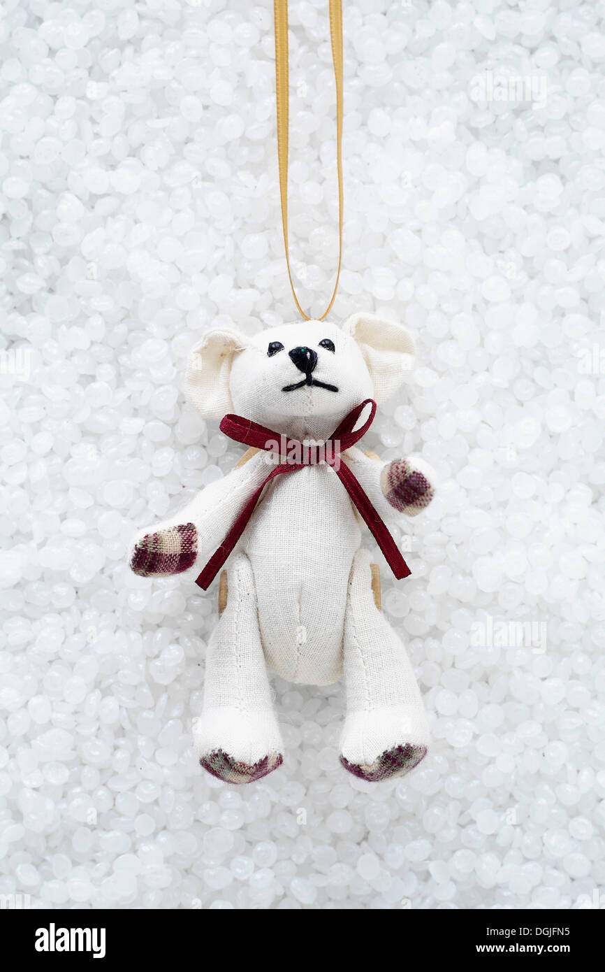 Orsacchiotto di peluche decorazione di Natale Foto Stock