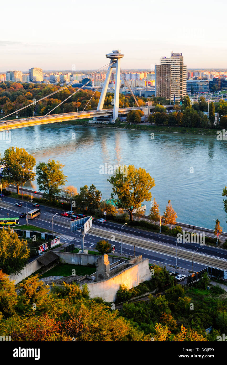 Bratislava, bridge novi più Foto Stock