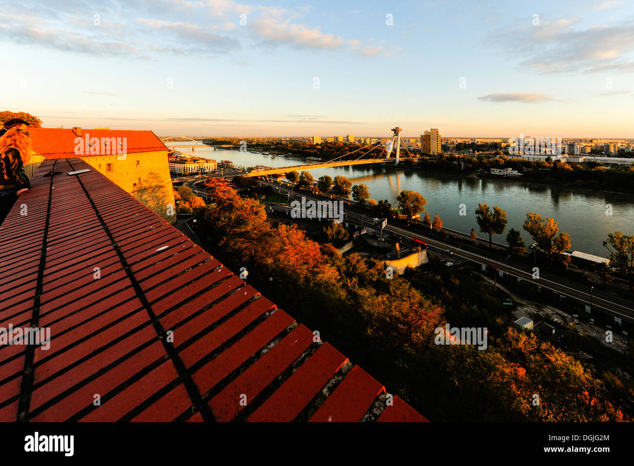 Bratislava, bridge novi più Foto Stock