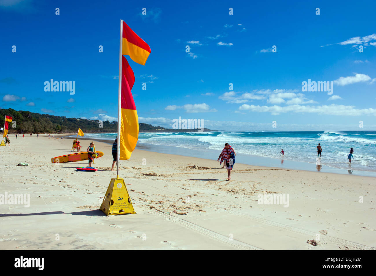 Il cilindro sulla spiaggia di North Stradbroke Island nel Queensland. Foto Stock
