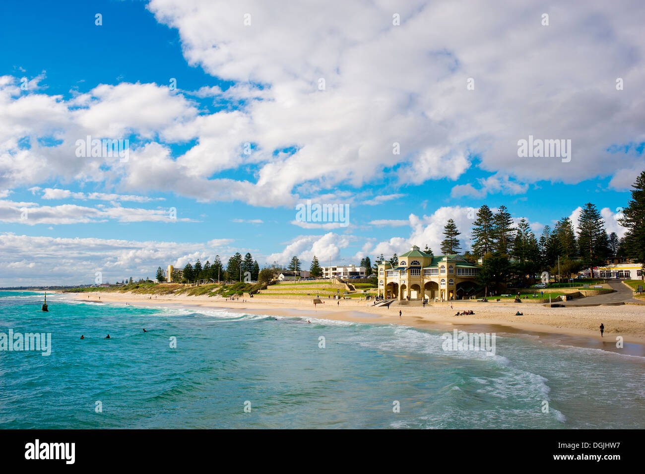 Cottesloe Beach a Perth in Australia Occidentale. Foto Stock