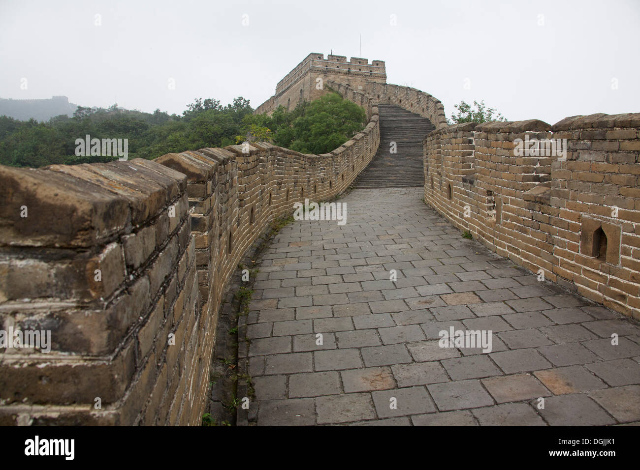 La Grande Muraglia della Cina Große chinesische Mauer, Pechino, Cina, Repubblica Popolare di Cina Foto Stock