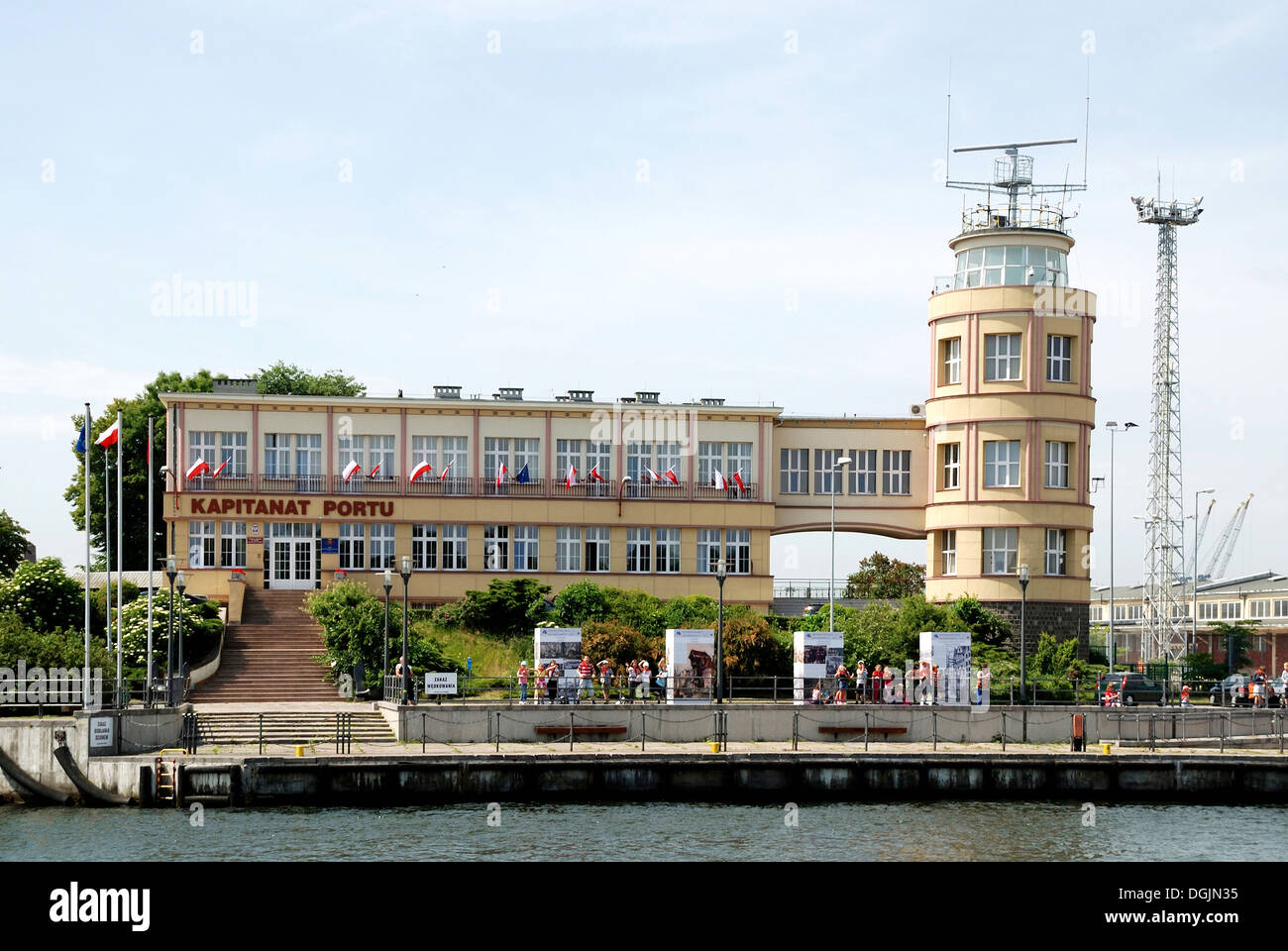 Seeport di Danzica - Kapitanat Portu. Foto Stock