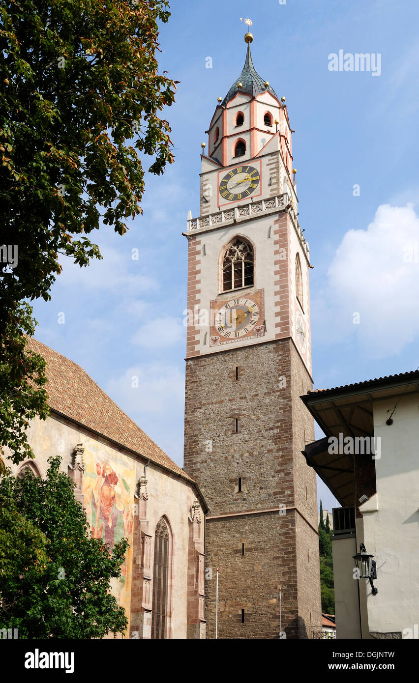Chiesa Parrocchiale di San Nicola, Merano, Alto Adige, Italia, Europa Foto Stock