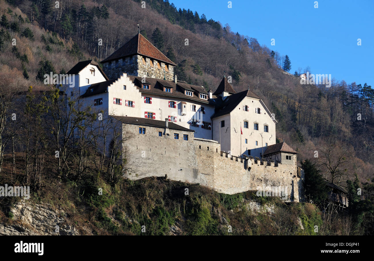 Schloss castello Liechtenstein Vaduz, Principato del Liechtenstein, Europa Foto Stock