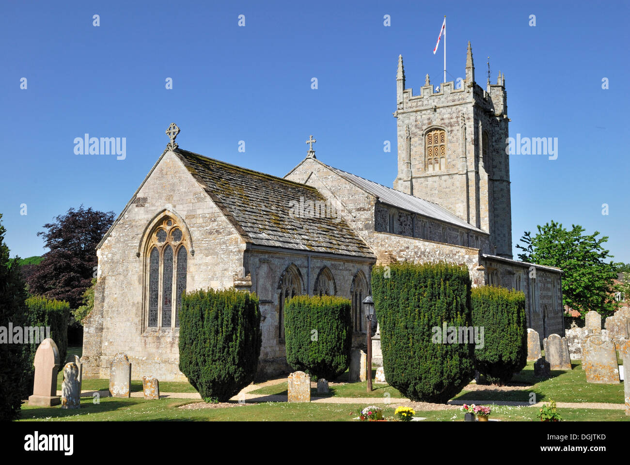 Chiesa di San Giovanni Battista, Bere Regis, Dorset, Inghilterra meridionale, England, Regno Unito, Europa Foto Stock