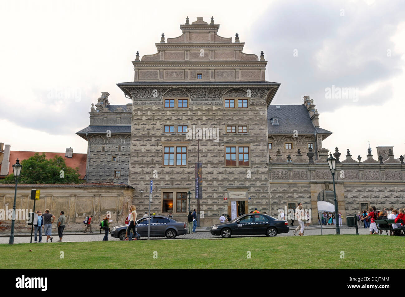 Palazzo Schwarzenberg, Hradcany, dal Quartiere del Castello, Praga, Repubblica Ceca, Europa Foto Stock