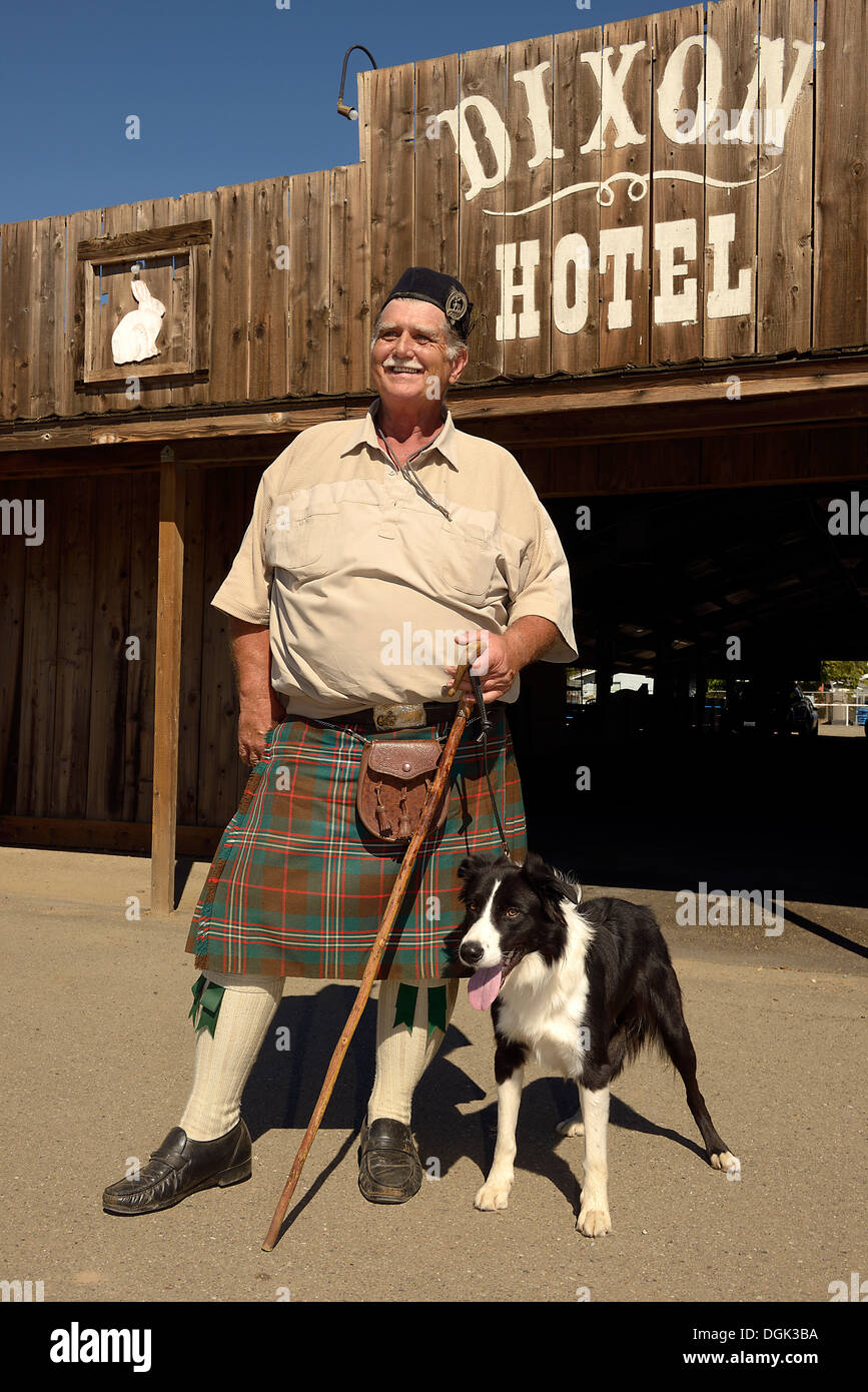 Pastore a dixon highland games california Foto Stock