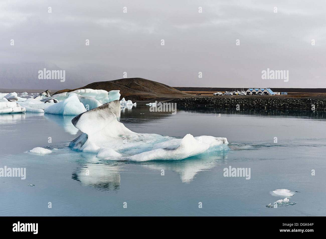 Jokulsarlon lago glaciale, Islanda Foto Stock