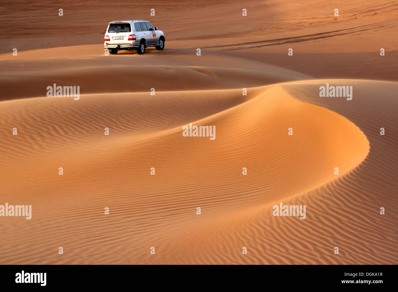 Traversata delle Dune nel deserto di Dubai. Foto Stock