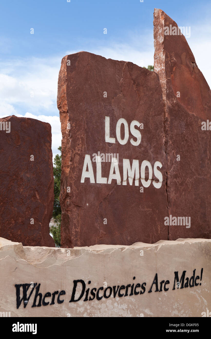 Benvenuti a Los Alamos zoccolo. Foto Stock