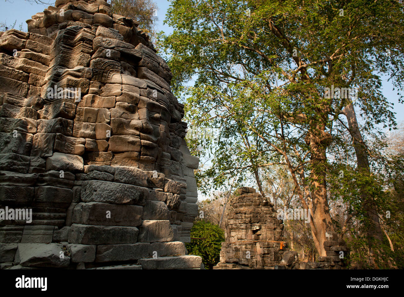 Le antiche rovine di Banteay Chhmar vicino a Battambang, Cambogia. Foto © Dennis Drenner 2013. Foto Stock
