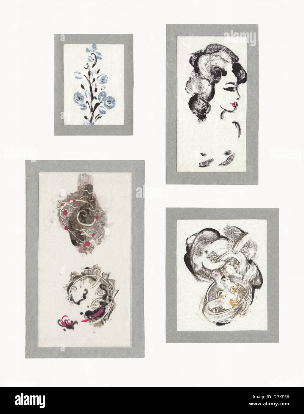 Immagine di opere d'arte sulla Via della Seta Foto Stock