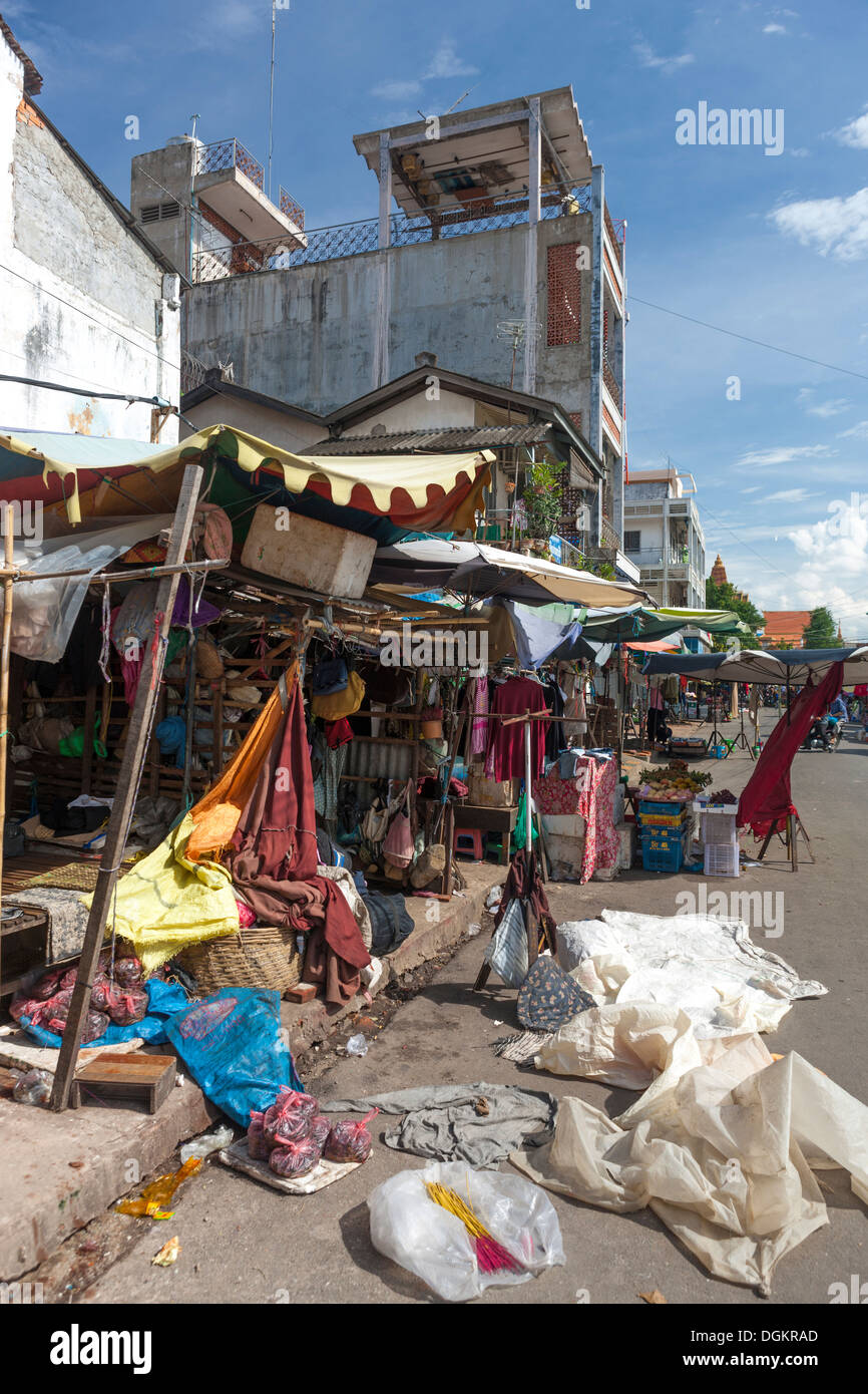 Pressione di stallo di strada di Phnom Penh. Foto Stock