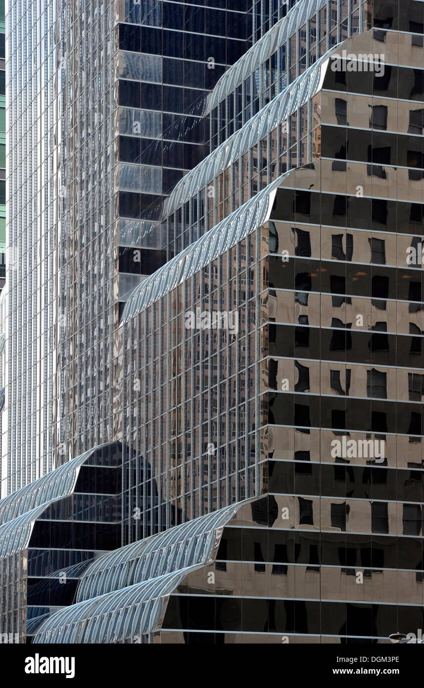 Citybank, Citicorp, Citygroup Banca, noto anche come le cascate di acqua Edificio, Chicago, Illinois, Stati Uniti d'America, STATI UNITI D'AMERICA Foto Stock