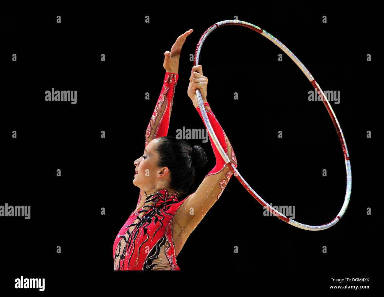 Nieta Rivkin, ISR con hoop, ginnastica ritmica, Grand Prix Thiais, 09. - 10.04.2011, Parigi, Francia, Europa Foto Stock