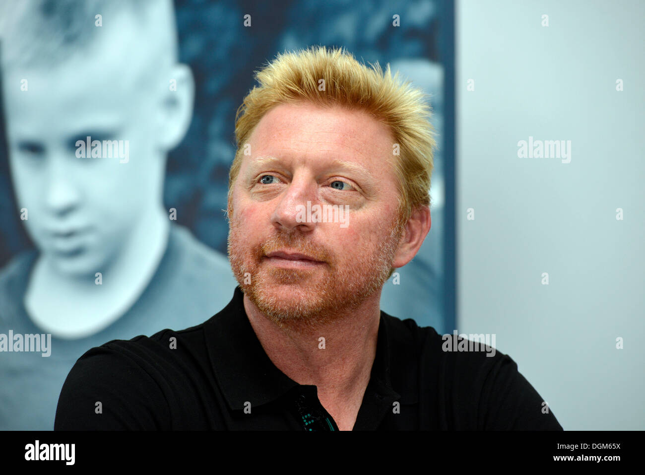 Boris Becker, GER, conferenza stampa, tennis, Mercedes Cup 2012 - Weissenhof di Stoccarda, Baden-Wuerttemberg Foto Stock