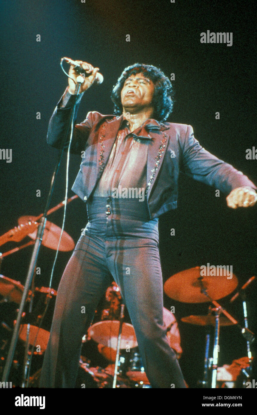 JAMES BROWN noi musicista rock 1977 circa. Foto Laurens van Houten Foto Stock