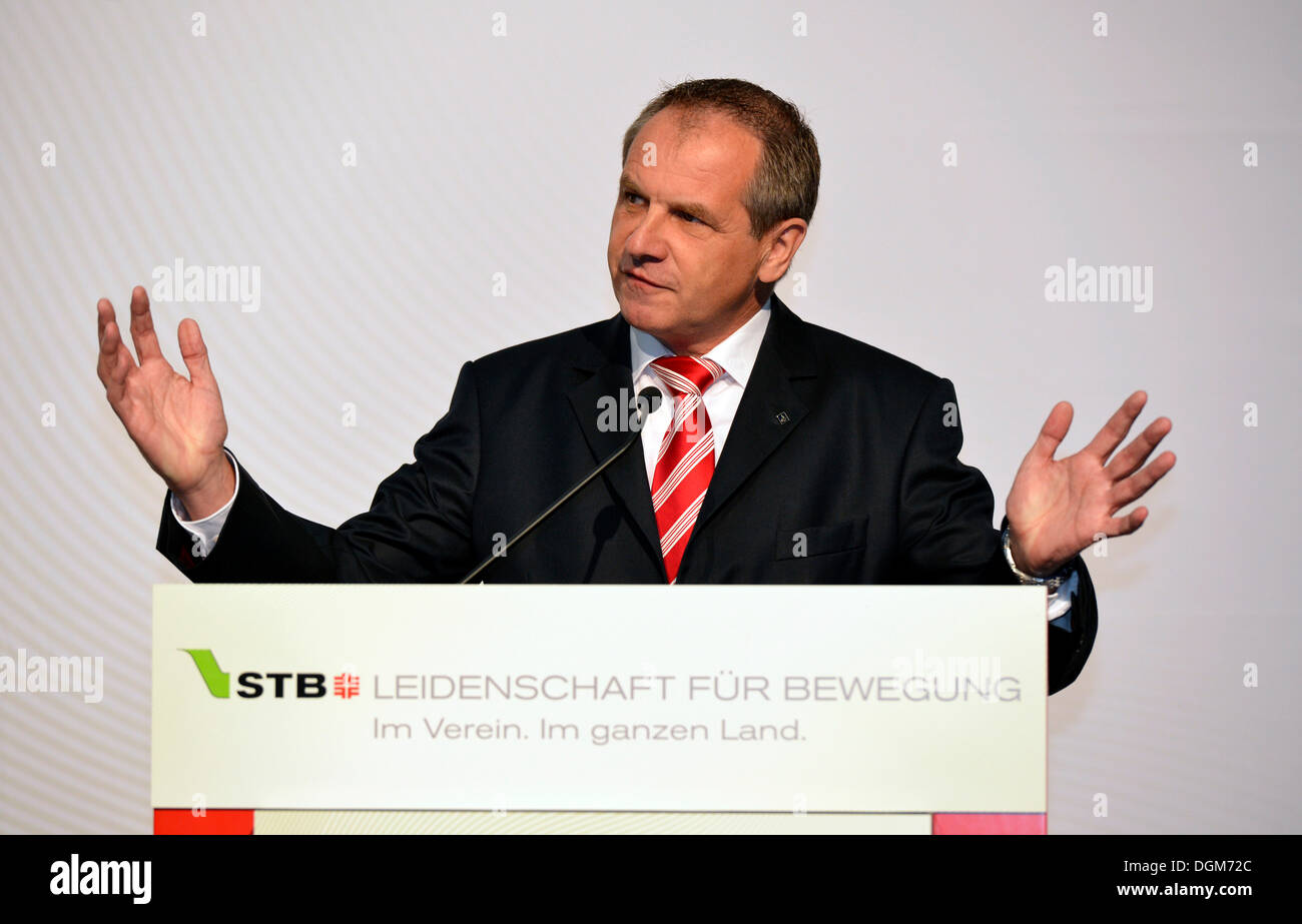 Reinhold Gall, DOCUP, MP, ministro degli Interni del Baden-Wuerttemberg, Haus des Sports, sport, Stoccarda, Baden-Wuerttemberg Foto Stock