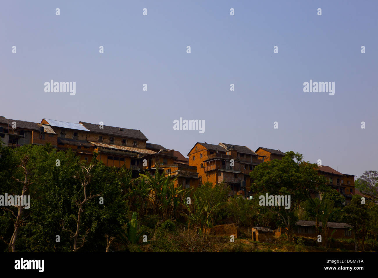 Bandipur, un antico Newari hill station (villaggio di montagna), Bandipur, Distretto Tanahu, Nepal, Asia Foto Stock