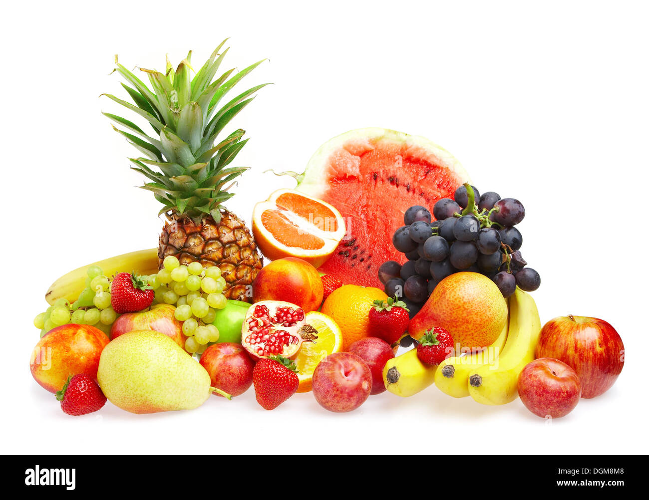 Mature di frutta fresca. Un alimento sano. Foto Stock