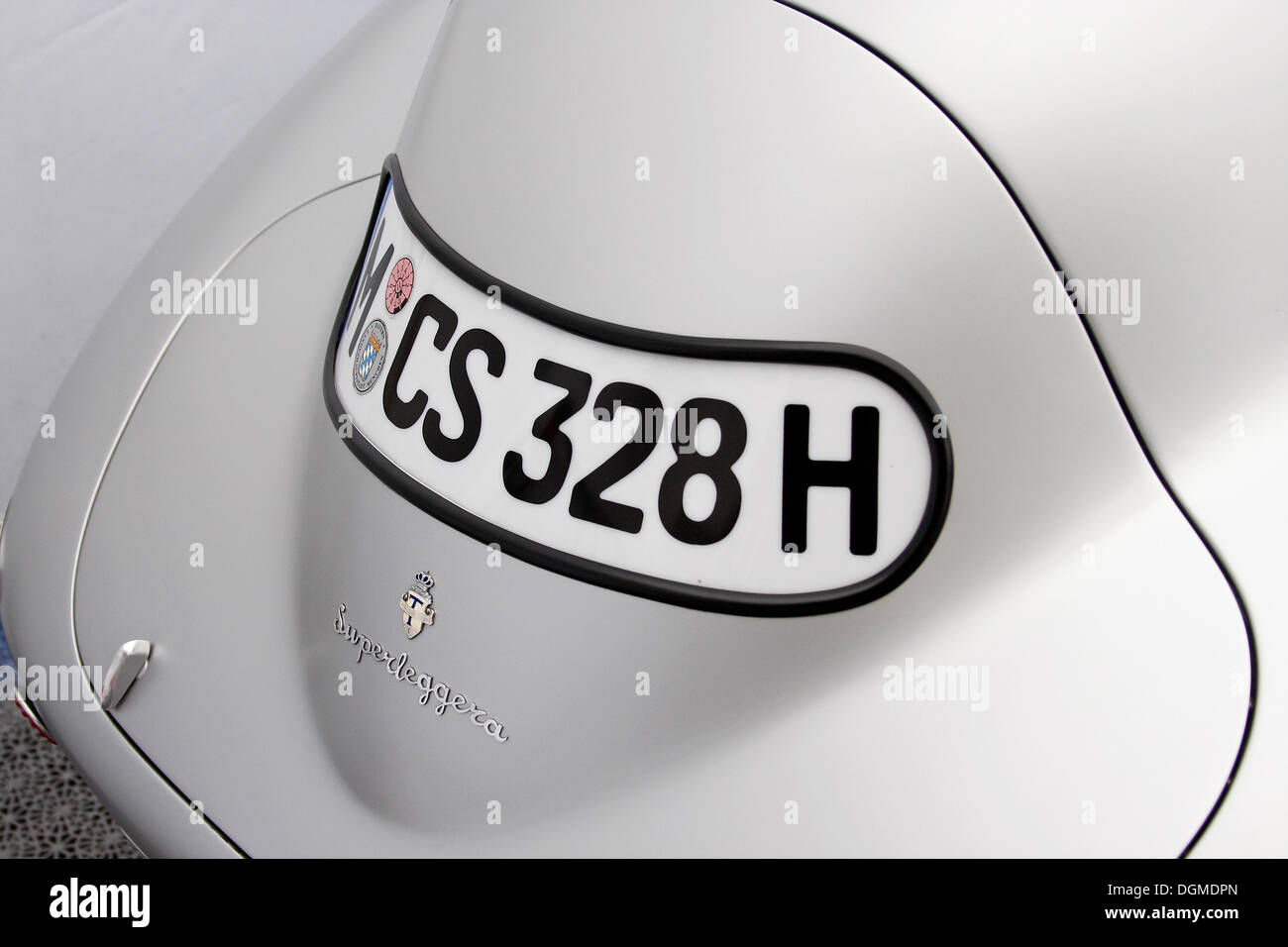 Dettaglio del tronco, BMW 328 Coupe, costruita nel 1939, la Mille Miglia originale dal museo BMW Ennstal Classic 2010 Auto d'Epoca Foto Stock