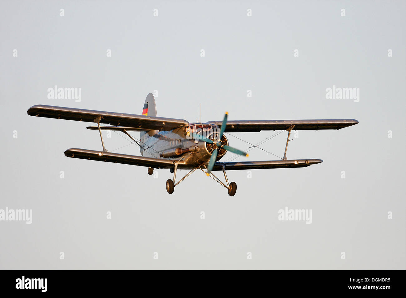 Vintage, aerei Antonov An-2, il più grande singolo biplano motore nel mondo, Breitscheid Airshow 2010, Hesse Foto Stock