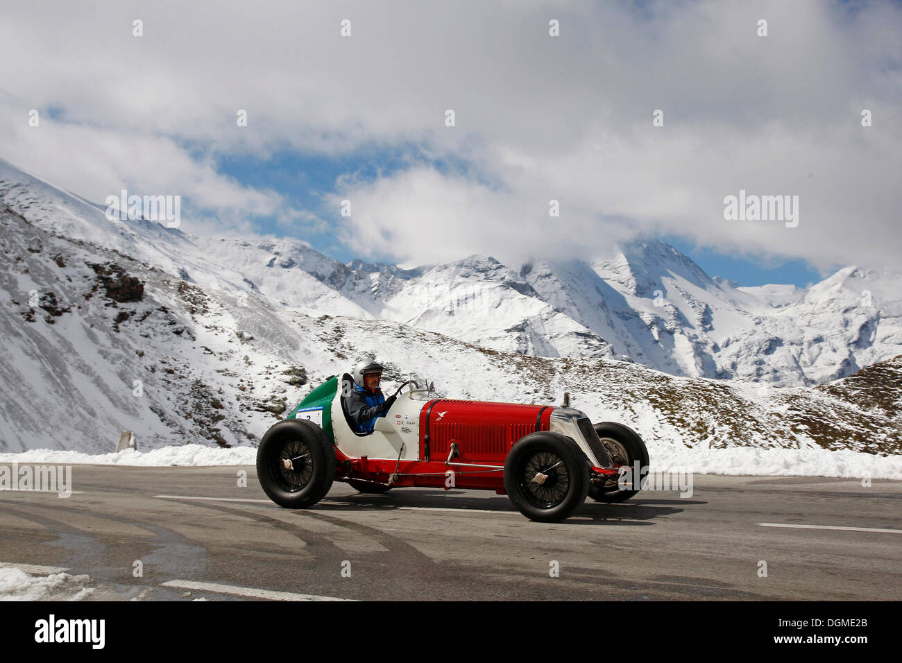 Maserati 8 CM, costruita nel 1933, International Grossglockner Grand Prix 2012, classic car rally di montagna Foto Stock