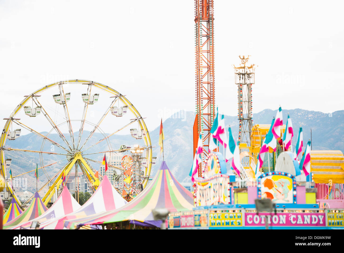 Stati Uniti d'America, Utah, Salt Lake City, vista del parco di divertimenti Foto Stock