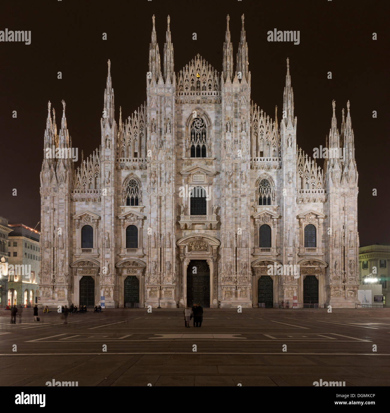 Milano Duomo di Santa Maria Nascente, Piazza del Duomo, Milano, Lombardia, Italia Foto Stock