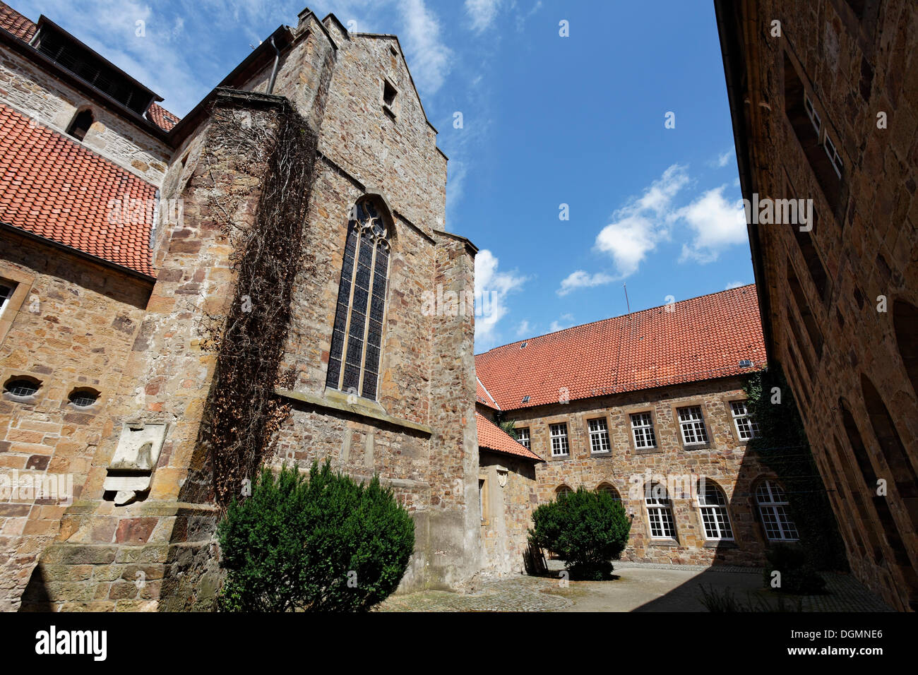 San Clemente chiesa, ex monastero benedettino, Schloss Iburg Castello, Bad Iburg, Osnabruecker regione Land Bassa Sassonia Foto Stock