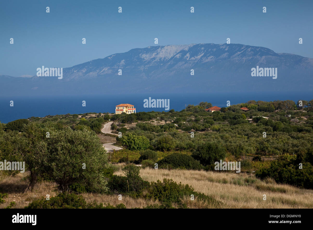 Capo Skinari con vedute del mare a Cefalonia, Zacinto (Zante) Island, Grecia Foto Stock
