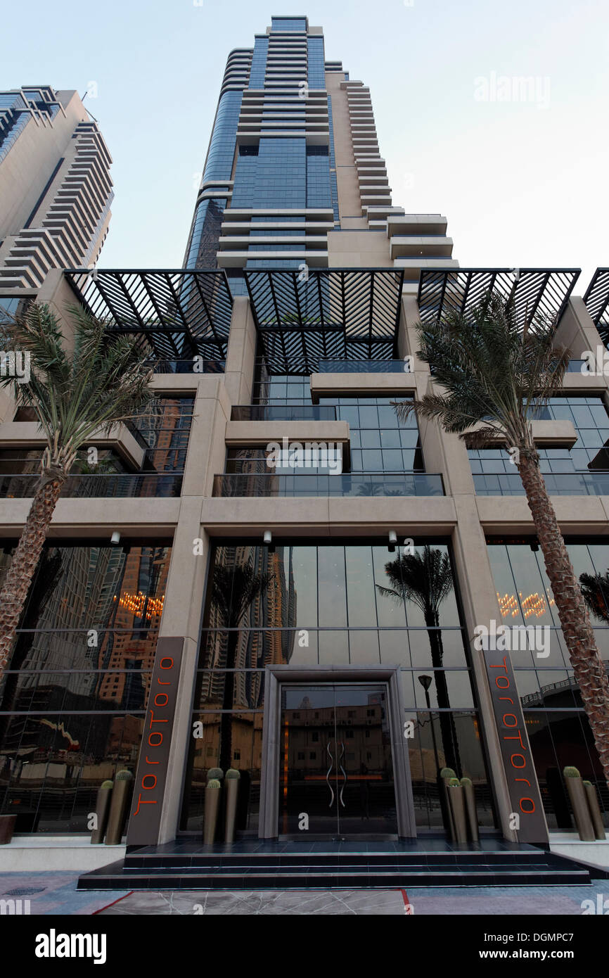 Toro Toro ristorante in hotel di lusso Grosvenor House Dubai Marina District, Dubai, Emirati Arabi Uniti, Medio Oriente e Asia Foto Stock