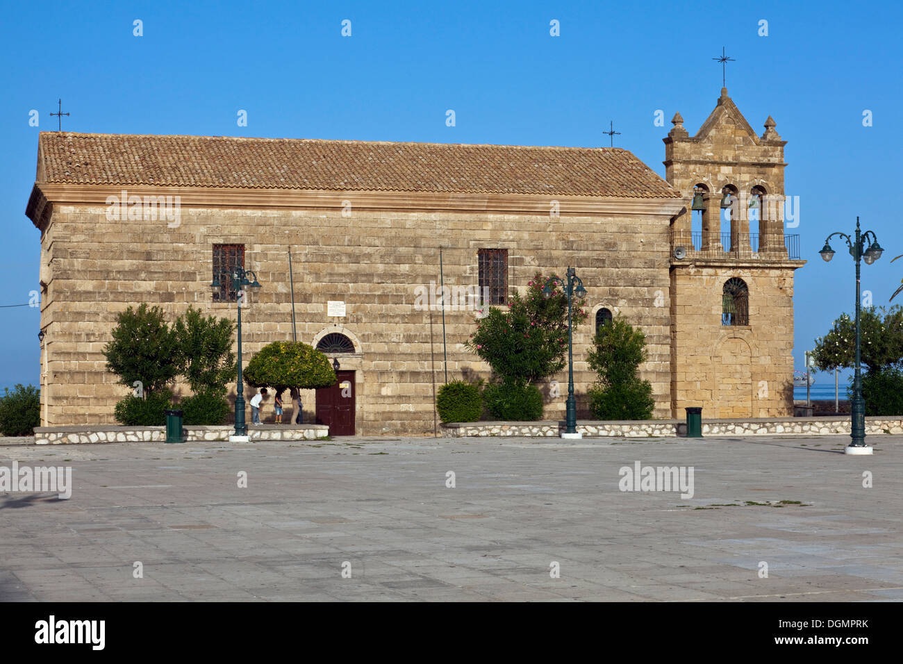Di San Nicola del molo Chiesa, piazza Solomos, Zante, Zacinto (Zante), Grecia Foto Stock