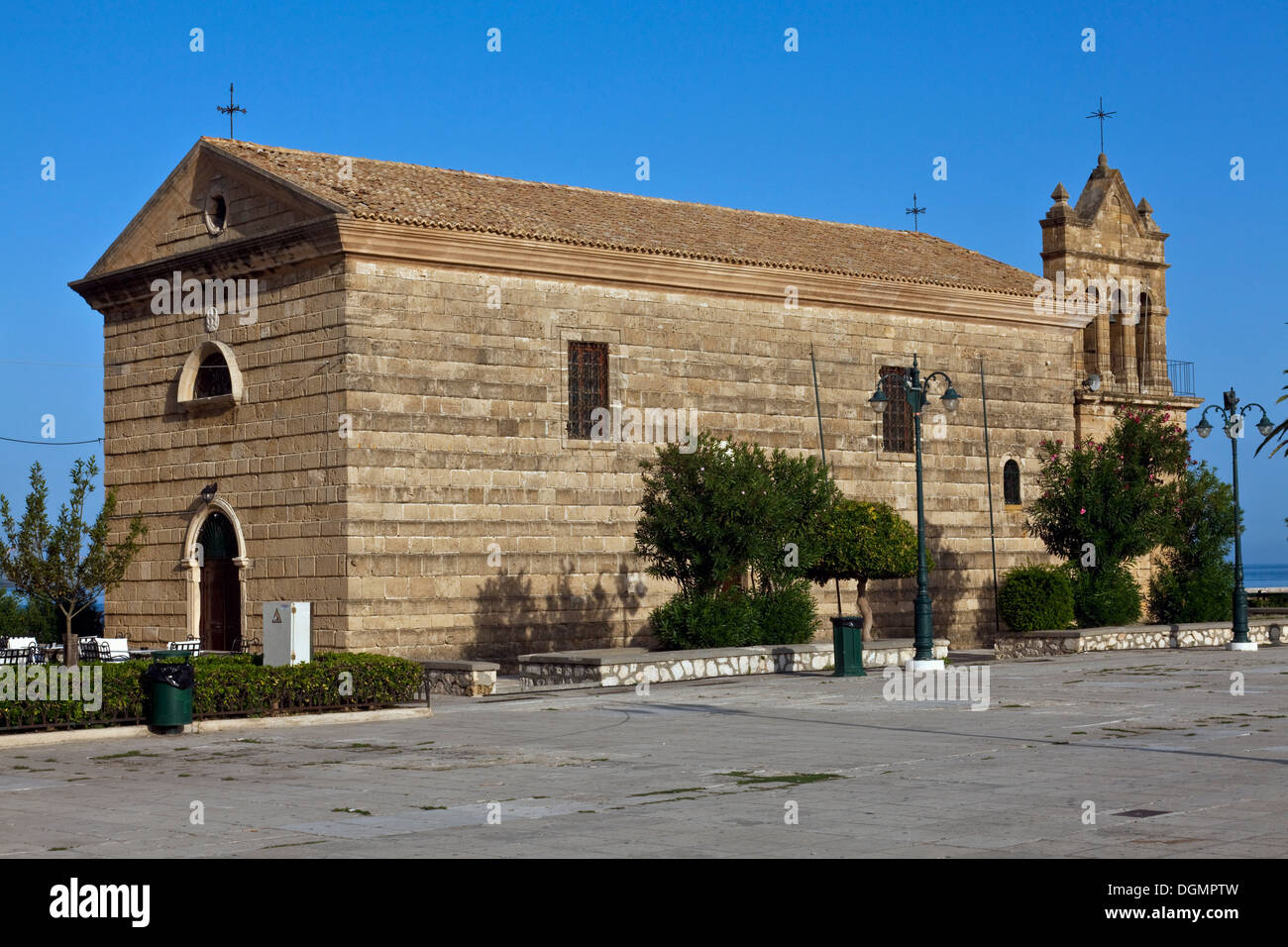 Di San Nicola del molo Chiesa, piazza Solomos, Zante, Zacinto (Zante), Grecia Foto Stock