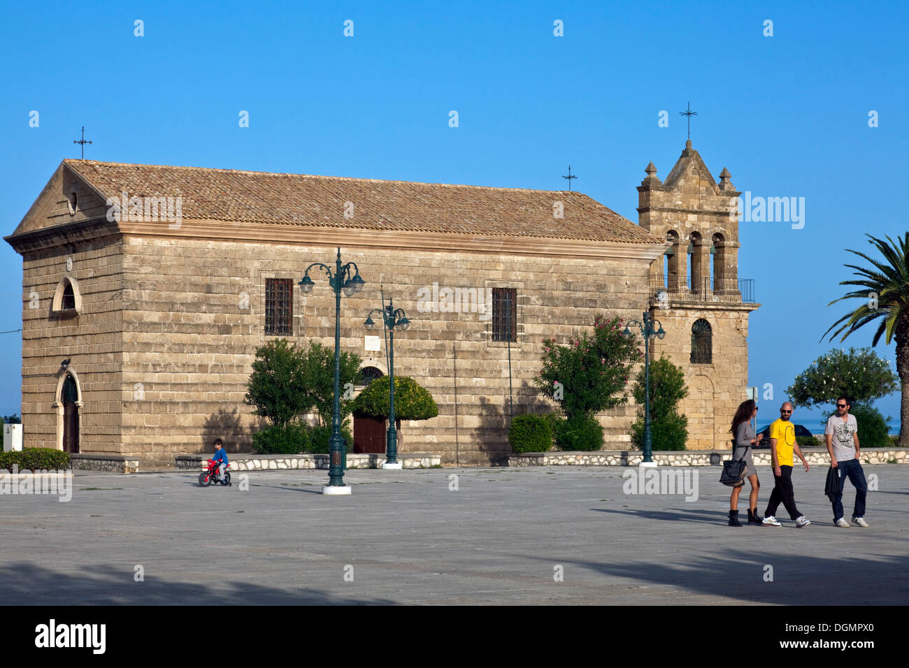 Di San Nicola del molo Chiesa, piazza Solomos, Zante, Zacinto (Zante), Grecia Foto Stock