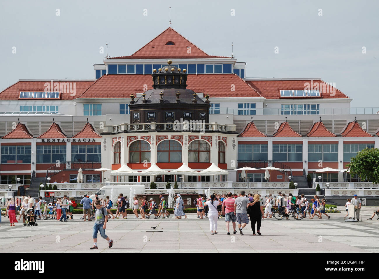 Spa casa nel Baltico polacco resort di Sopot. Foto Stock