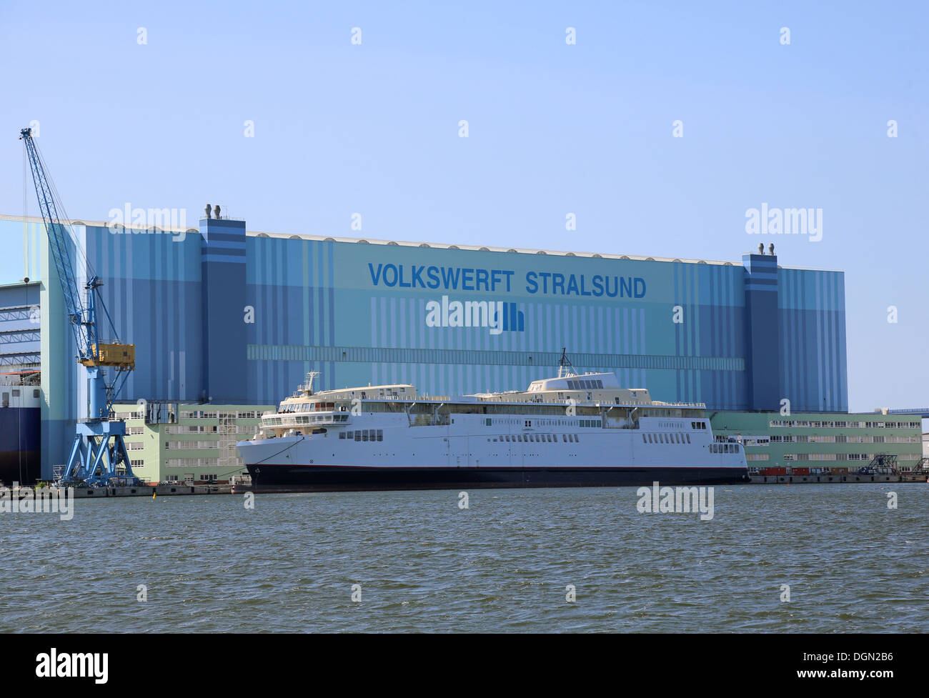 Stralsund, Germania, la costruzione navale Sala del Popolo Stralsund GmbH Foto Stock