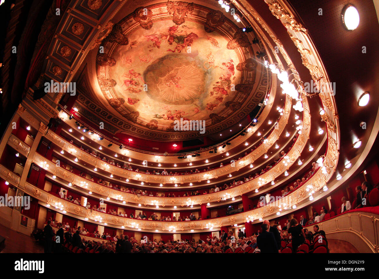 Vista parziale di Palma de Mallorca's Theatre. Foto Stock