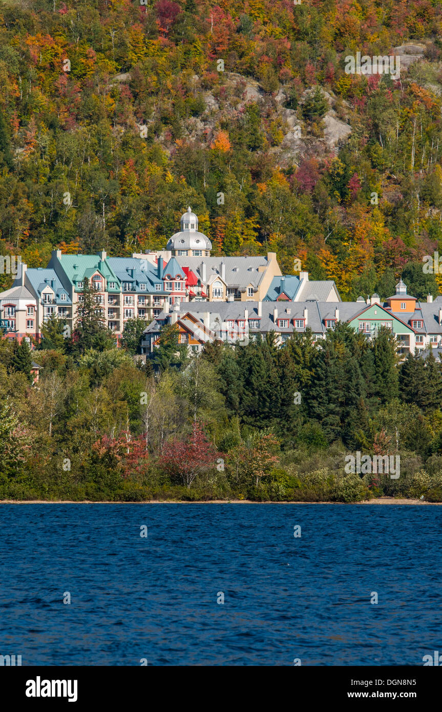 Mont Tremblant resort village Laurentians Québec Canada Foto Stock