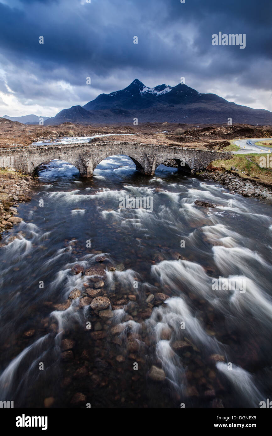 Il panorama sull'Isola di Skye in Scozia Foto Stock