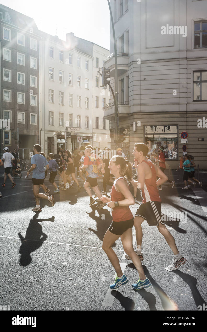 Berlino, Germania, la maratona di Berlino Foto Stock