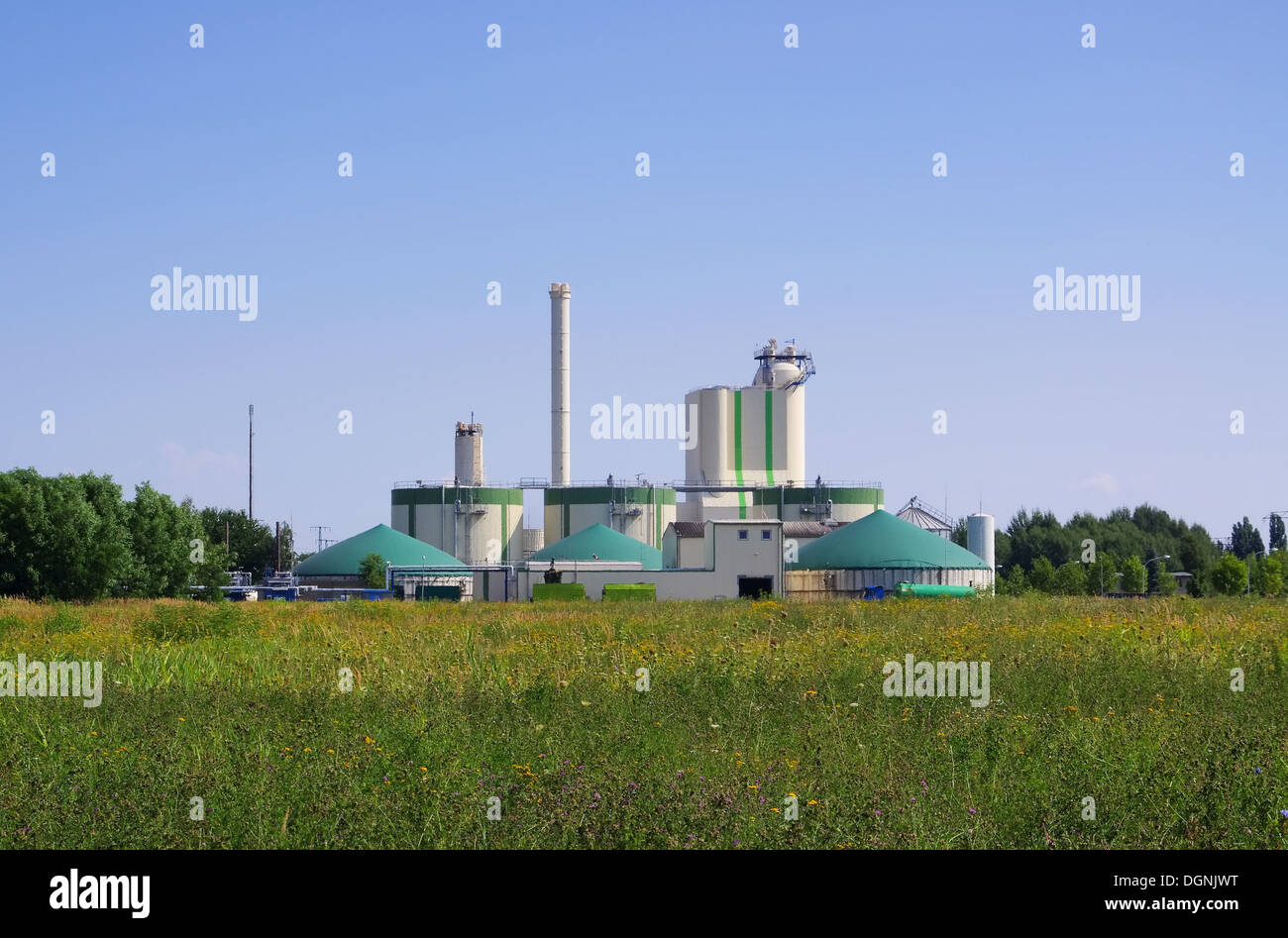 Biogasanlage - impianto di produzione di biogas 89 Foto Stock