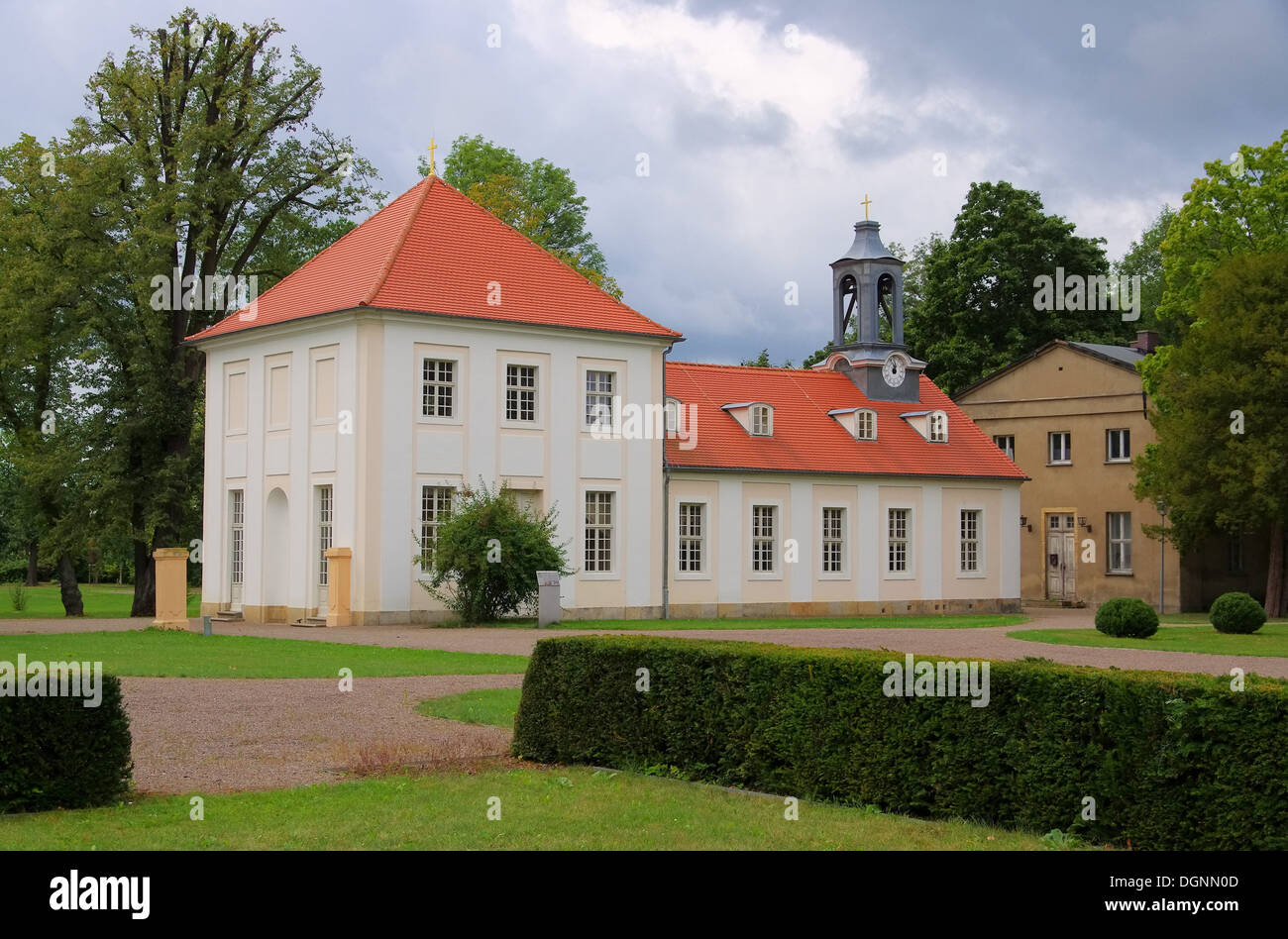 Lauchhammer Schlosskirche - Lauchhammer palazzo della Chiesa 01 Foto Stock