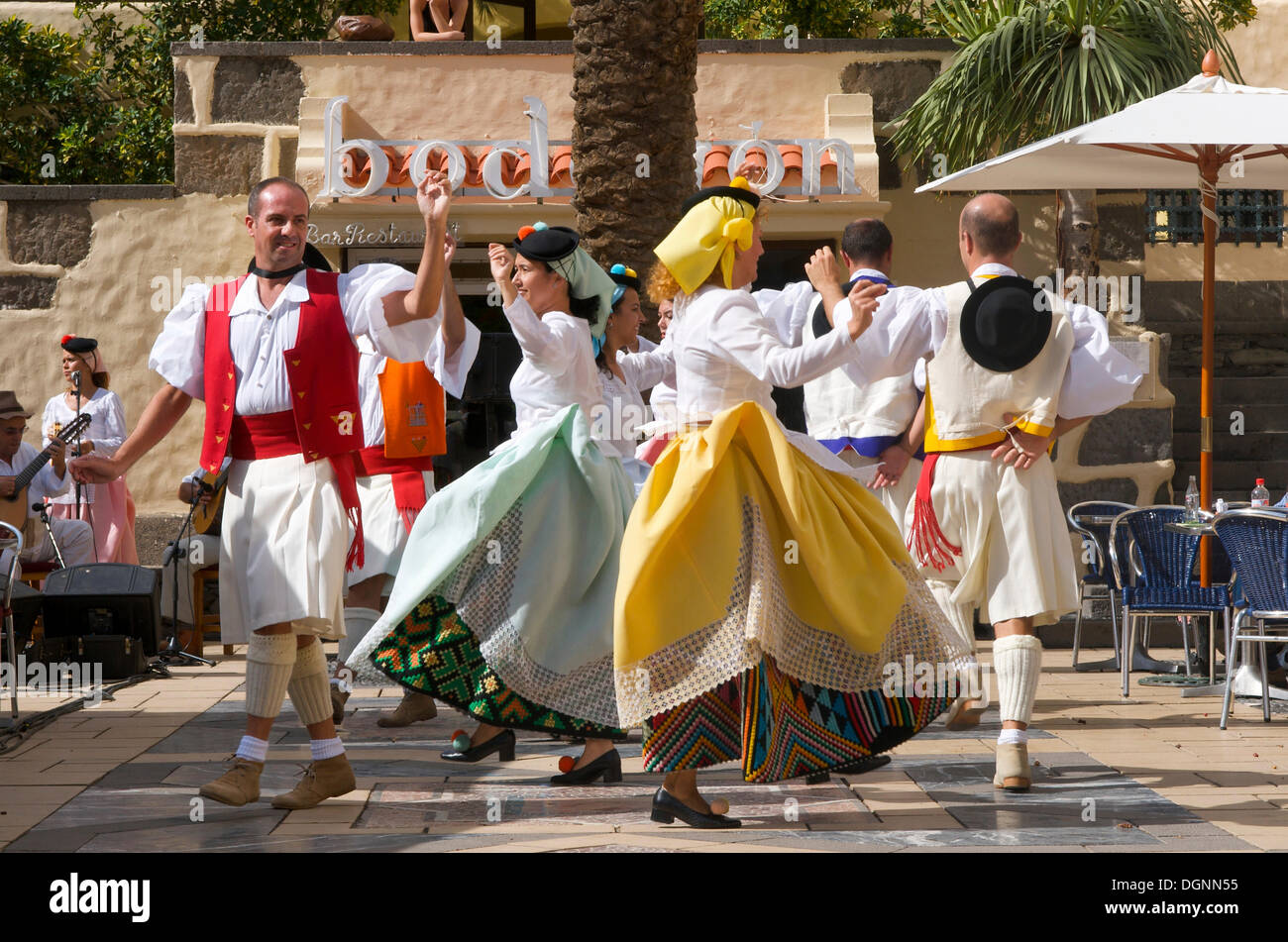 Costume tradizionale festival a Las Palmas Gran Canarie, Isole Canarie, Spagna Foto Stock