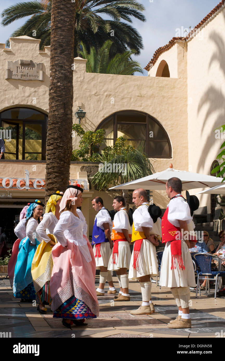 Costume tradizionale festival a Las Palmas Gran Canarie, Isole Canarie, Spagna Foto Stock