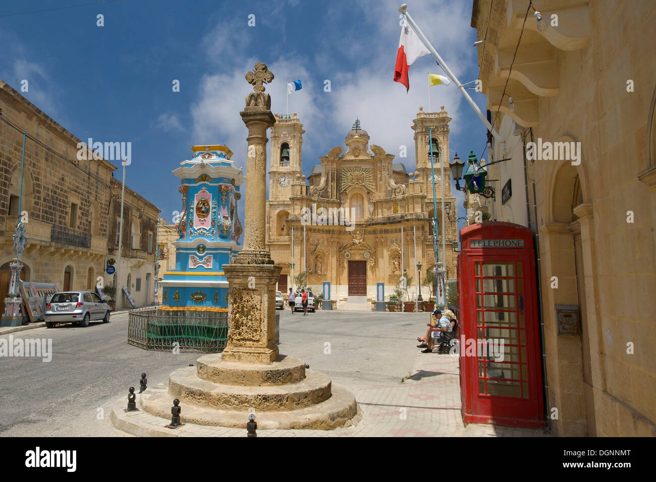Chiesa di Gharb sull'isola di Gozo, Malta, Europa Foto Stock