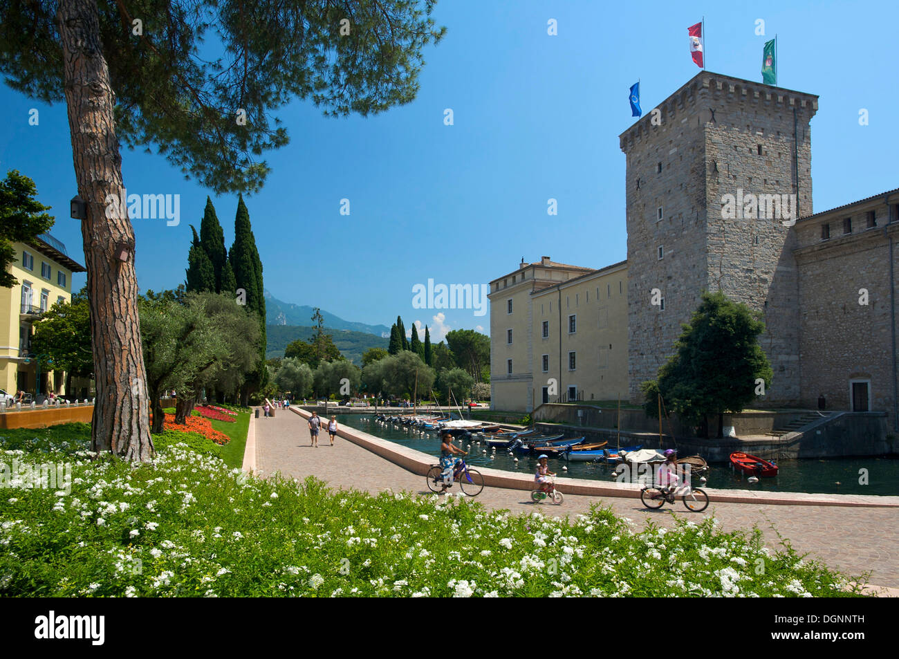 Riva del Garda Lago di Garda, Trentino, Italia, Europa Foto Stock